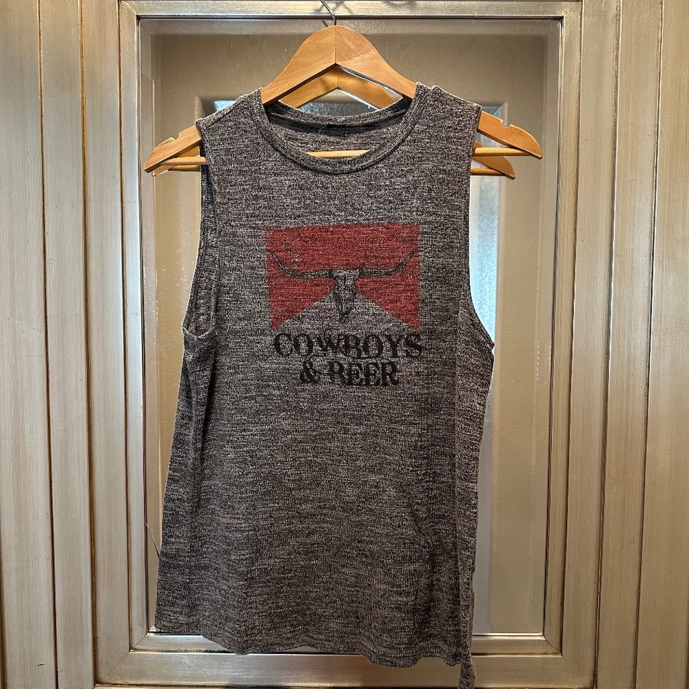 Cowboys & Beer tank top